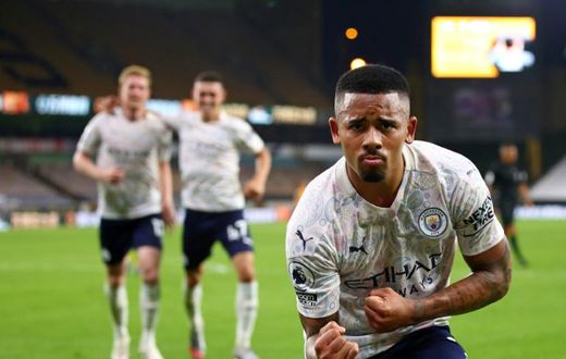 Manchester City striker Gabriel Jesus scored against Wolves