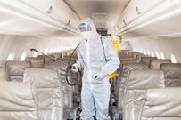 Fumigation exercise aboard a plane