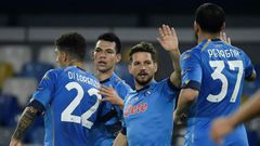 Belgian forward Dries Mertens (2ndR) will miss Napoli's next four league games.