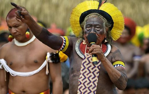 Indigenous leader Raoni Metuktire of the Kayapo tribe (pictured January 2020) Raoni, a chief of the Kayapo people in northern Brazil, was hospitalized for weakness, shortness of breath, poor appetite and diarrhea