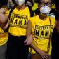 PORTLAND, OR - JULY 21: Members of the "Wall of Moms", a group of protesters who form non-violent human barriers between police and the crowd, stand arm in arm during a protest at the Mark O. Hatfield U.S. Courthouse on July 21, 2020 in Portland, Orego...
