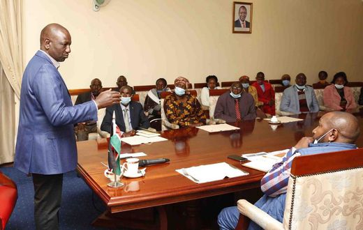 File Image of DP Ruto at a Meeting