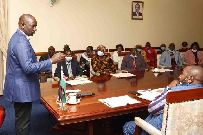 File Image of DP Ruto at a Meeting