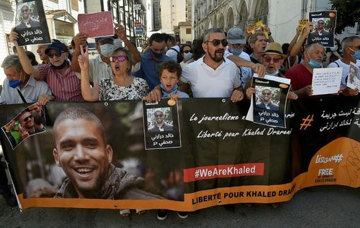 Supporters of Algerian journalist Khaled Drareni, who was sentenced to two years in prison, had been hoping for a lenient judgement, if not acquittal