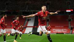 Super Scott: Scott McTominay scored twice inside the first three minutes as Man Utd thrashed Leeds 6-2