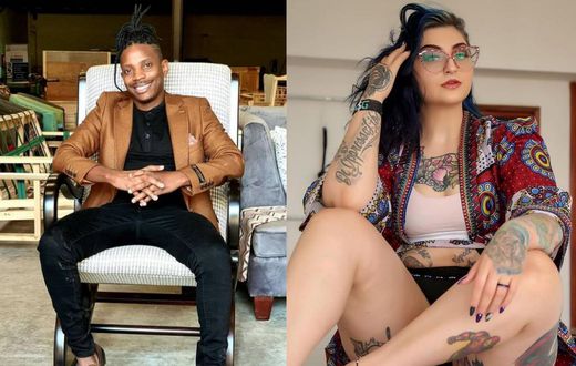 Eric Omondi and Dana De Grazia