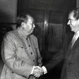 Chinese leader Mao Zedong and President Richard Nixon hold a historic meeting on February 22, 1972