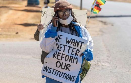 Zimbabwean novelist Tsitsi Dangarembga was arrested during an anti-corruption protest