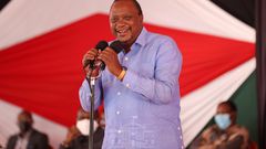 President Uhuru Kenyatta addressing Youth from Mt. Kenyan Region at Sagana State Lodge (State House)