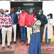 Kapsaret MP Oscar Sudi with fellow politicians when he presented himself to the Kapsaret Police Station