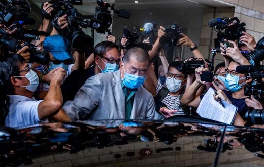 Media mogul Jimmy Lai was among a group of high-profile pro-democracy figures arrested after the new security law was imposed