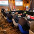 Nasser Bourita, Morocco's foreign minister, chairs a meeting of representatives of Libya's rival administrations in the coastal town of Bouznika, south of Rabat