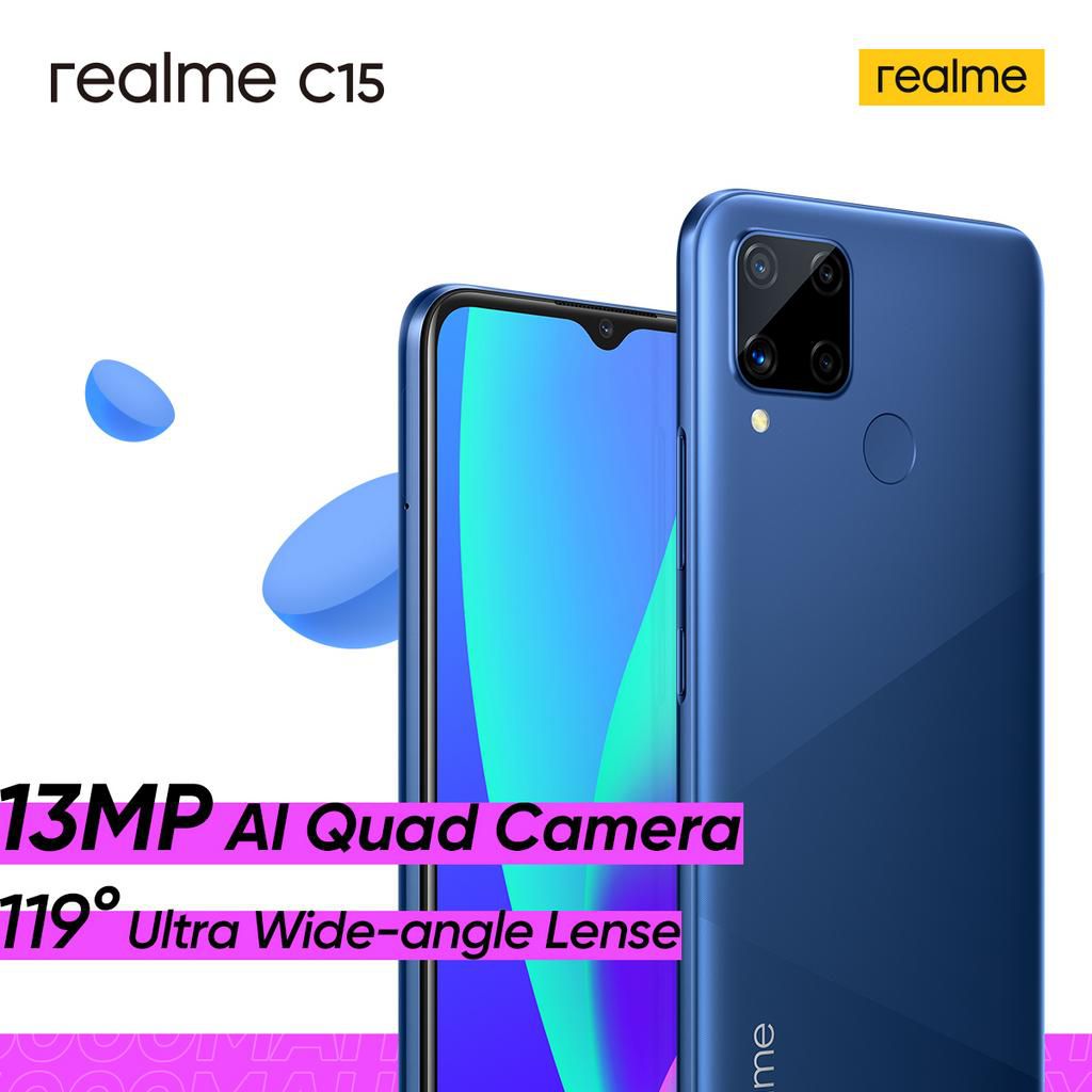 realme C15 6000mAh smartphone with Al Quad Camera starts selling in Kenya at Ksh16.999