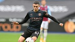 Manchester City midfielder Phil Foden scored the equaliser at West Ham