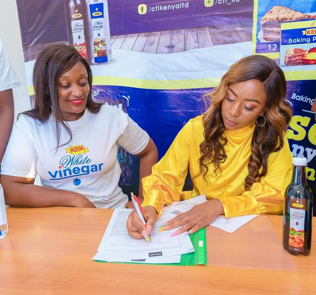 Bahati’s reaction as Diana Maria lands another Ambassadorial deal (Photos)