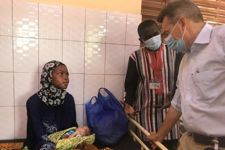 International Red Cross (ICRC) president Peter Maurer visited the Kaya centre in northern Burkina Faso over the weekend