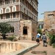 One side of the National Museum in Taez has been beautifully restored to its former grandeur
