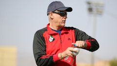 French coach Hubert Velud trains the Sudan national squad in Khartoum this year.