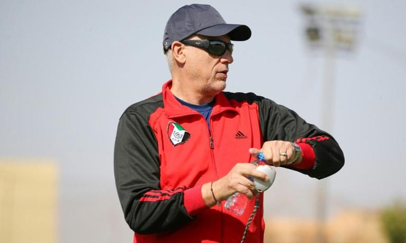 French coach Hubert Velud trains the Sudan national squad in Khartoum this year.