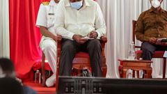 President Uhuru Kenyatta during the Health Sector Intergovernmental Forum on Universal Health Coverage in Mombasa County