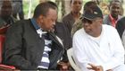 File image of Gideon Moi with President Uhuru Kenyatta