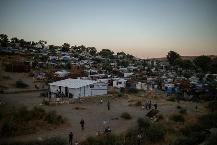 More than 12,700 people live in Moria, which has a nominal capacity for fewer than 2,800.