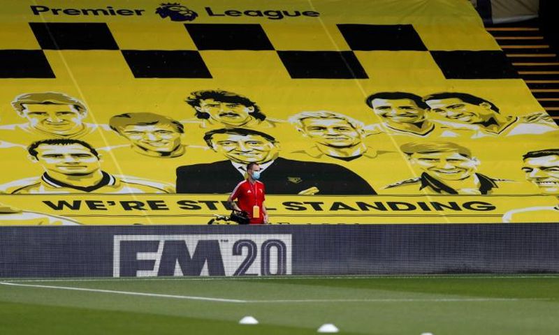 English football grounds have been empty during the coronavirus pandemic
