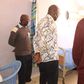 Bungoma Deputy Governor Charles Ngome (white patterned shirt) during a past hospital visit