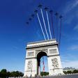 The French air force will still carry out its traditional flyover of the Arc de Triomphe and the Champs-Elysees