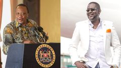 President Uhuru Kenyatta and Mwalimu Churchill