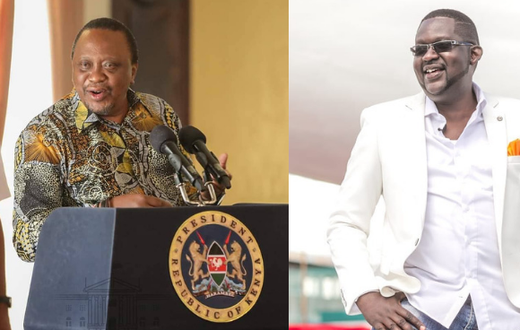 President Uhuru Kenyatta and Mwalimu Churchill