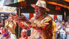 Former Prime Minister Raila Odinga