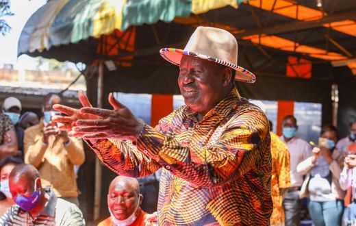 Former Prime Minister Raila Odinga