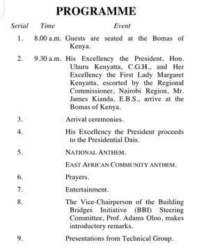Programme for the national launch of the Buillding Bridges Initiative report