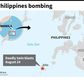 Map locating Jolo island in the southern Philippines where a deadly twin bombing took place on Monday.