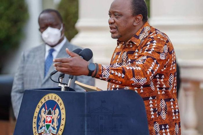 President Uhuru Kenyatta and Mwalimu Churchill