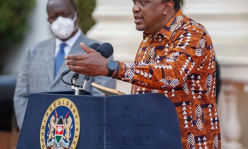 President Uhuru Kenyatta and Mwalimu Churchill