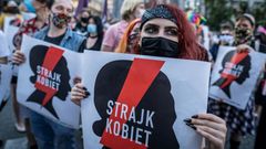 Around two thousand people marched in Warsaw on Friday to protest the government's withdrawal plan