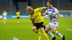 Borussia Dortmund's Julian Brandt came off the bench in Germany's September 6 1-1 draw at Switzerland