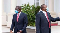 File image of DP William Ruto with President Uhuru Kenyatta