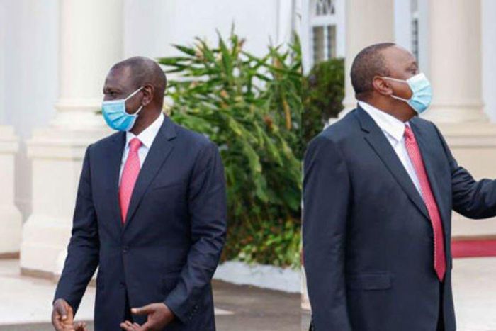 File image of DP William Ruto with President Uhuru Kenyatta