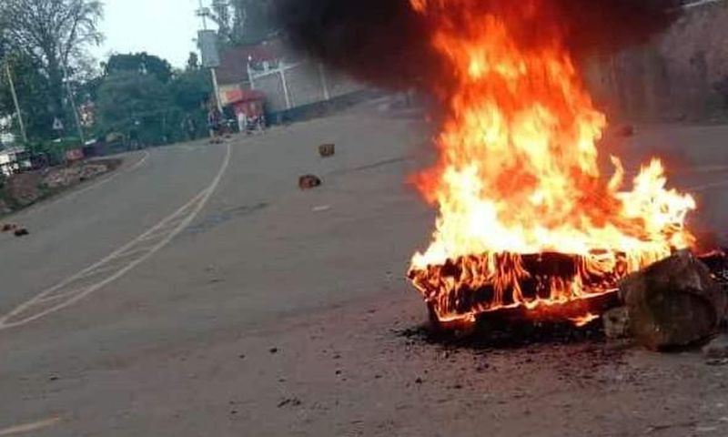 Protests in Kisii town ahead of Deputy President William Ruto's visit