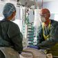 Medical staff in intensive care routinely wear full protective equipment
