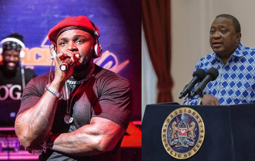 Rapper Khaligraph Jones pitted against President Uhuru Kenyatta
