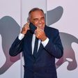 Festival director Alberto Barbera only removed his mask to give interviews to journalists