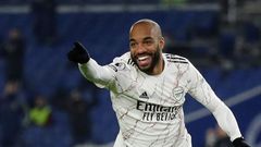 Super sub: Alexandre Lacazette came off the bench to score Arsenal's winner in a 1-0 victory at Brighton