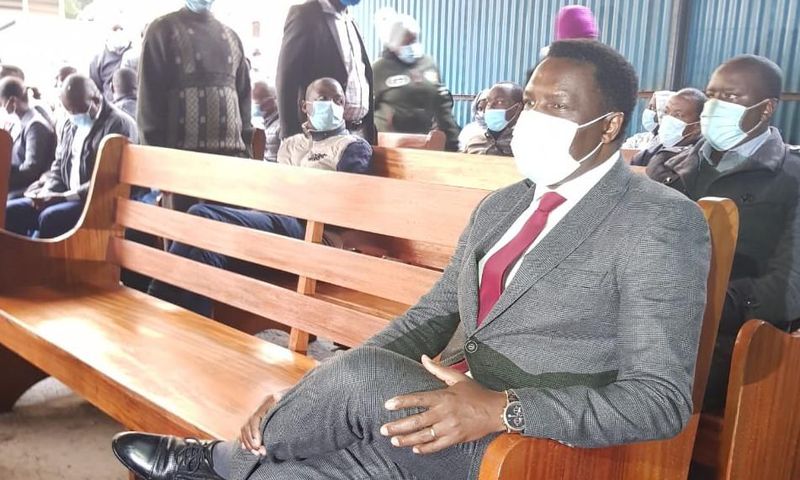 Tharaka Nithi Governor Muthomi Njuki when he appeared in court over Sh34 million corruption