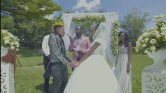 Eric Omondi and Carol at their wedding