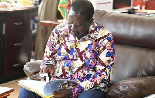Former Prime Minister Raila Odinga