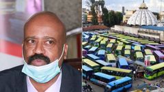 NMS boss Mohamed Badi and a file image of Bus Station area near Muthurwa market